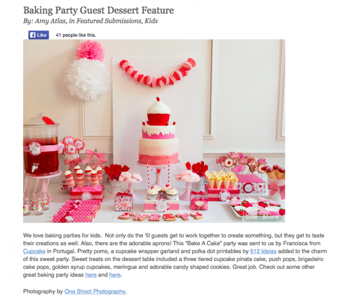 Baking Party Guest Dessert Feature | Amy Atlas Events