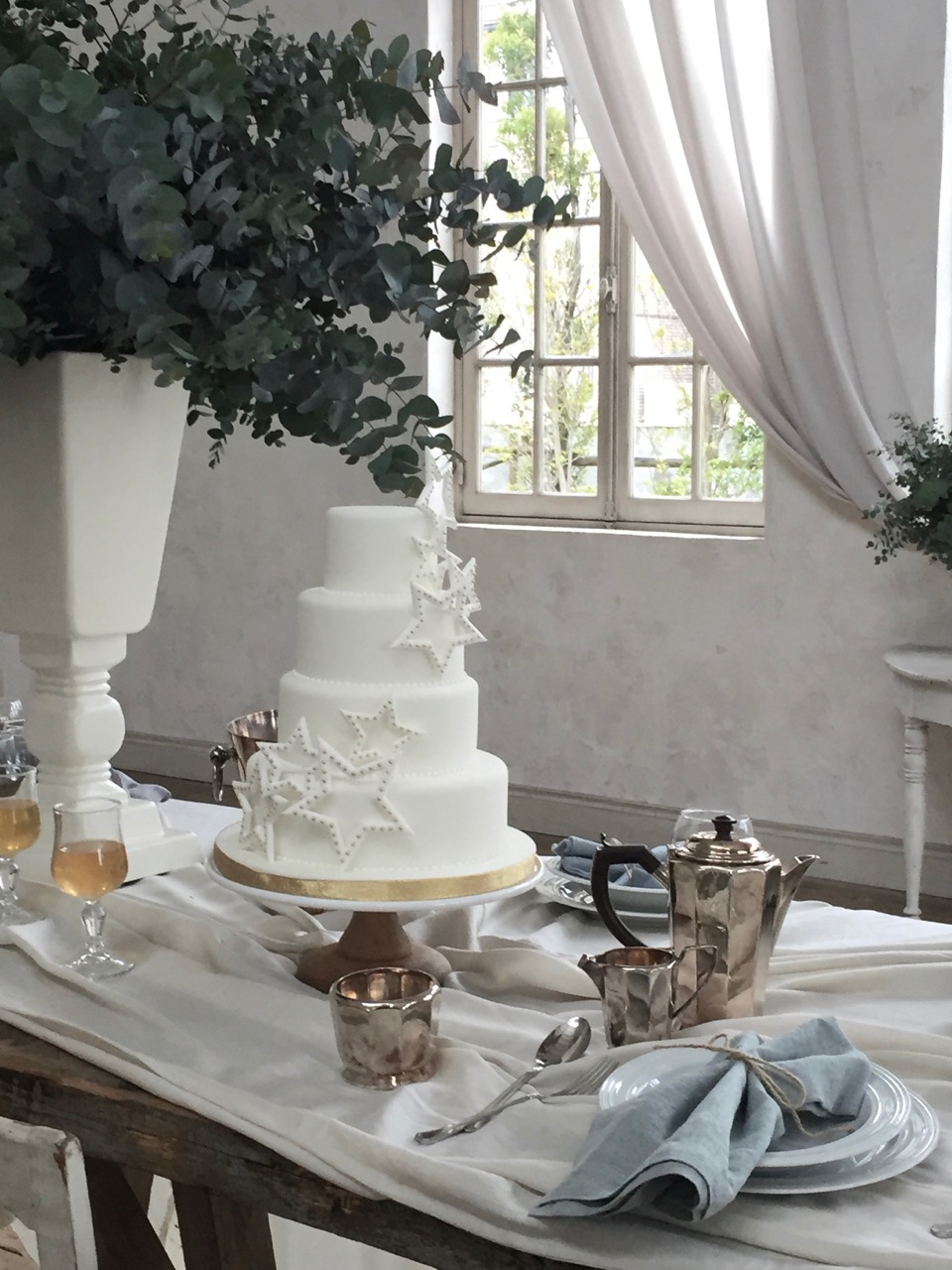 stars wedding cake